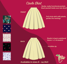 Load image into Gallery viewer, LudoCherry Circle Skirt